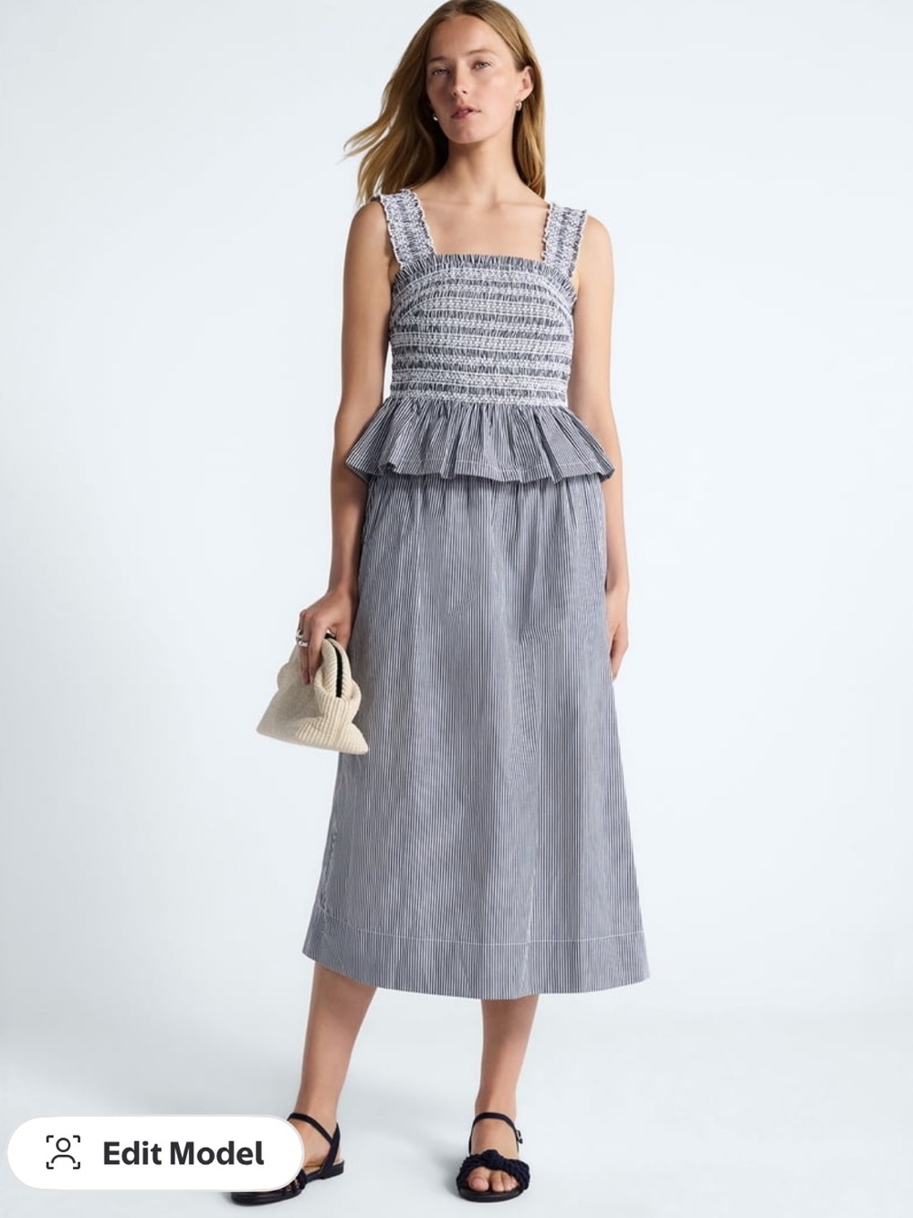 Free Assembly Smocked Peplum Top & Maxi Skirt Coord Set | Matching Set